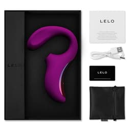Lelo Enigma Tiefrosen im Größenvergleich in der Hand in typischer Produktfoto-Perspektive