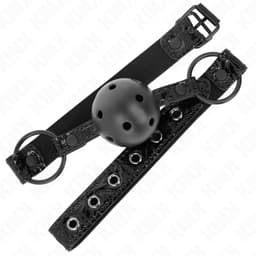 Kink Ballknebel von der Seite, Detailansicht der 4,5 cm großen Kugel