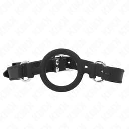 Kink O-Ring-Knebel aus Silikon in der Gesamtansicht für Rollenspiele unter Erwachsenen