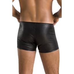 Passion 049 Matt Boxershorts in Schwarz, Detailaufnahme des Prints beziehungsweise Musters