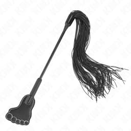 Kink Paddle mit Quastenpeitsche, Quasten am Griffende im Detail
