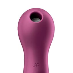 Bedienfeld am Griff des Satisfyer Lucky Libra in Nahaufnahme