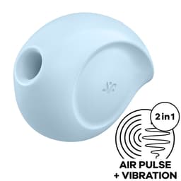 Satisfyer Sugar Rush Klitoris-Stimulator aus medizinischem Silikon in der Gesamtansicht mit tropfenförmigem Gehäuse