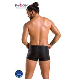 Passion 050 Patrick Boxershorts in Schwarz, Rückansicht mit Blick auf die Passform