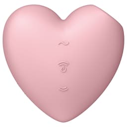 Satisfyer Cutie Heart Klitoris-Stimulator in Herzform aus Silikon in den erhältlichen Farbvarianten nebeneinander