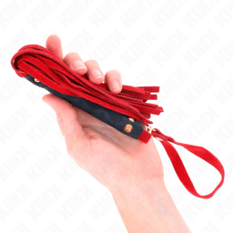 Kink Mini-Peitsche aus Wildleder, Griff des 30-cm-Modells im Detail