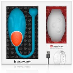 Wearwatch Egg mit WatchMe-Smartwatch am Handgelenk – Studioaufnahme