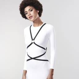 Bijoux Indiscrets Maze Multi-Way Harness in der Verpackung der Maze-Kollektion