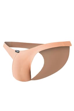 Cut4Men Capri Brief Slip in Pfirsich, Rückansicht mit erkennbaren Schnittdetails