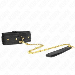 Kink Kunstleder-Halsband Modell 1 mit Polsterung, die Schaumstoffpolsterung in der Detailaufnahme