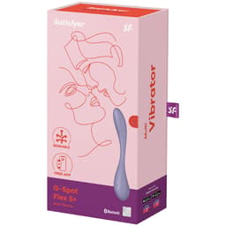 Satisfyer G-Spot Flex 5 mit magnetischem USB-Ladekabel in natürlichem Licht fotografiert
