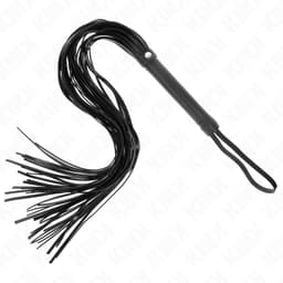 Kink Weich-PVC-Peitsche – Flogger mit vielen Riemen, 70 cm – Schwarz, Ansicht 7