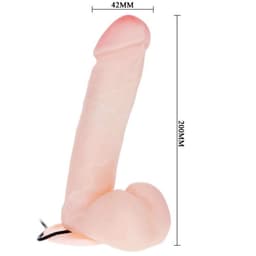 Verpackung des Baile Realistischen Dildos mit Vibration mit Produktabbildung und Herstellerangaben