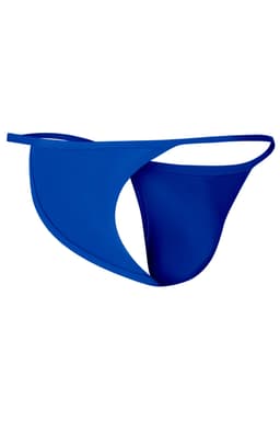 Cut4Men Tanga-Kini aus Mikrofaser in Königsblau, seitliche Ansicht im Ganzen