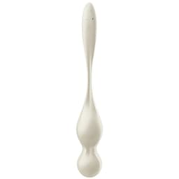 Satisfyer Kegelkugeln in Rosa freistehend vor neutralem, hellem Hintergrund