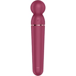 Satisfyer Planet Wand-er in der Farbvariante Granatrot, Gesamtansicht