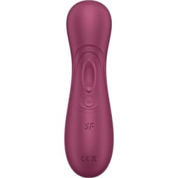 Satisfyer Pro 2 Generation 3 Druckwellen-Vibrator in Granatrot, Gesamtansicht