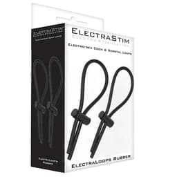 ElectraStim ElectraLoops mit Kunststoff-Schieberegler und 2-mm-Stiftstecker im Detail