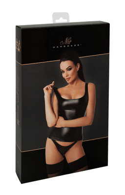 Noir Handmade Trägershirt in Schwarz, Verpackung in der zugehörigen Hochglanzbox