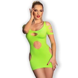 Chilirose Minikleid aus nahtlosem 4D-Material mit Cut-outs, Gesamtansicht