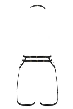 Passion Denira 2-in-1-Set in Schwarz, Vorderansicht mit Blick auf Schnitt und Verarbeitung