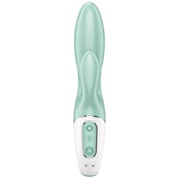 Satisfyer Air Pump Bunny 5+ von der Seite mit Klitorisstimulator im Detail