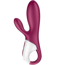 Satisfyer Hot Bunny von der Seite mit Haltering im Detail, in scharfer Detailaufnahme