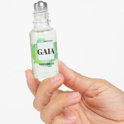 Secretplay Gaia Pheromon-Parfumöl, Flakon mit Etikett von der Seite