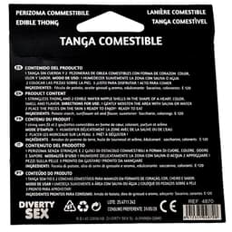 Hotflowers Damen-Tanga, Detailansicht der Nippelpads mit Vanille-Geschmack