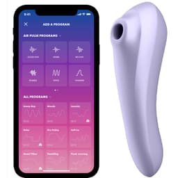 Satisfyer Dual Pleasure App-Vibrator in Mauve, Gesamtansicht