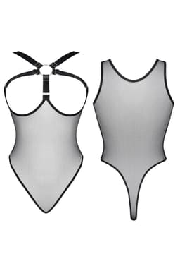 Verpackung des Demoniq LadyX Mayte Body in der Hochglanzbox, mit Fokus auf das Material