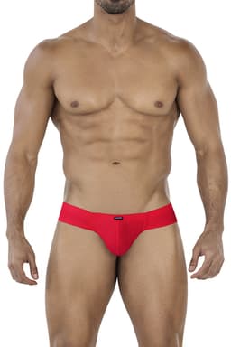 Cut4Men Hybrid Cheeky Brief in Scarlet, komplette Vorderansicht des Herren-Slips