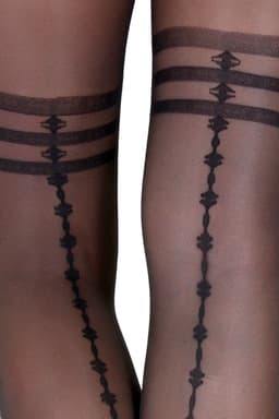 Legg Story Agata Strumpfhose, Detailansicht des Musters – Dessous-Strumpfmode