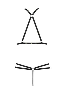Passion Dessous-Set von der Seite, Materialstruktur im Detail