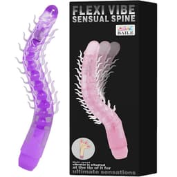 Baile Flexi Vibe Sensual Spine mit 23,5 cm Gesamtlänge im Größenvergleich
