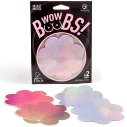 Secret Play Wow Boobs! Nippelpasties in Blütenform, beide Paare in der Gesamtansicht