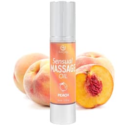 Secretplay Erdbeer-Massageöl – Airless-Flasche mit Dosierspender – Pfirsich, Ansicht 6