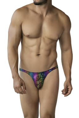 Cut4Men SPX Brazilian-Thong mit auffälligem Schlangenmuster, Gesamtansicht der Herrenunterwäsche von vorn