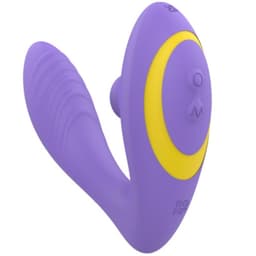ROMP Reverb G-Punkt-Vibrator in Lila, Gesamtansicht des Silikon-Vibrators