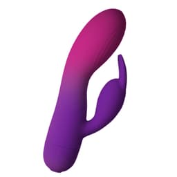 Rocks-Off Glo-Girl Rabbit in Lila, Gesamtansicht von vorne – Ansicht in Originalgröße