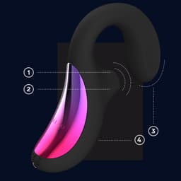 LELO Enigma Cruise mit Bedienelementen in Nahaufnahme, aus einem weiteren Blickwinkel