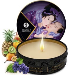 Shunga Exotic Fruits Kit, alle Komponenten nebeneinander in Studioqualität fotografiert