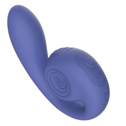 Snail Vibe Gizi Lite Lila im Größenvergleich mit einer Hand als Produktfoto