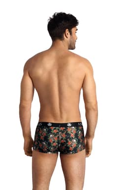 Anais for Men Boxershorts (Power), Nahaufnahme des Materials mit Flower-Skull-Print
