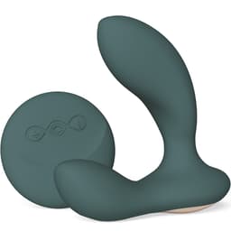 Lelo Hugo 2 Remote Prostatamassager in Grün, vollständige Gesamtansicht