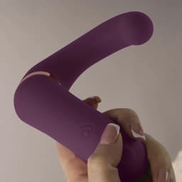Bedienelemente des Rocks-Off Gemini Vibrators in Studioaufnahme auf weißem Hintergrund