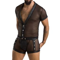 Passion Michael Herren-Dessous-Set, Detailansicht der Verarbeitung