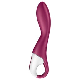 Satisfyer Heated Thrill von der Seite mit Haltering im Detail