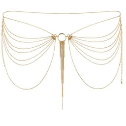 Bijoux Indiscrets Magnifique Goldketten im Detail, verstellbare Kettenglieder in Nahaufnahme