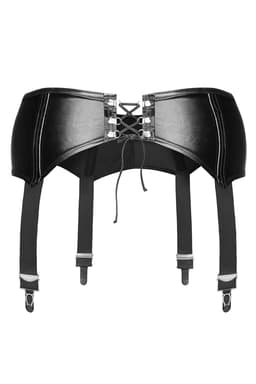 Noir Handmade F034 Gürtel von hinten, Schnürung in Nahaufnahme